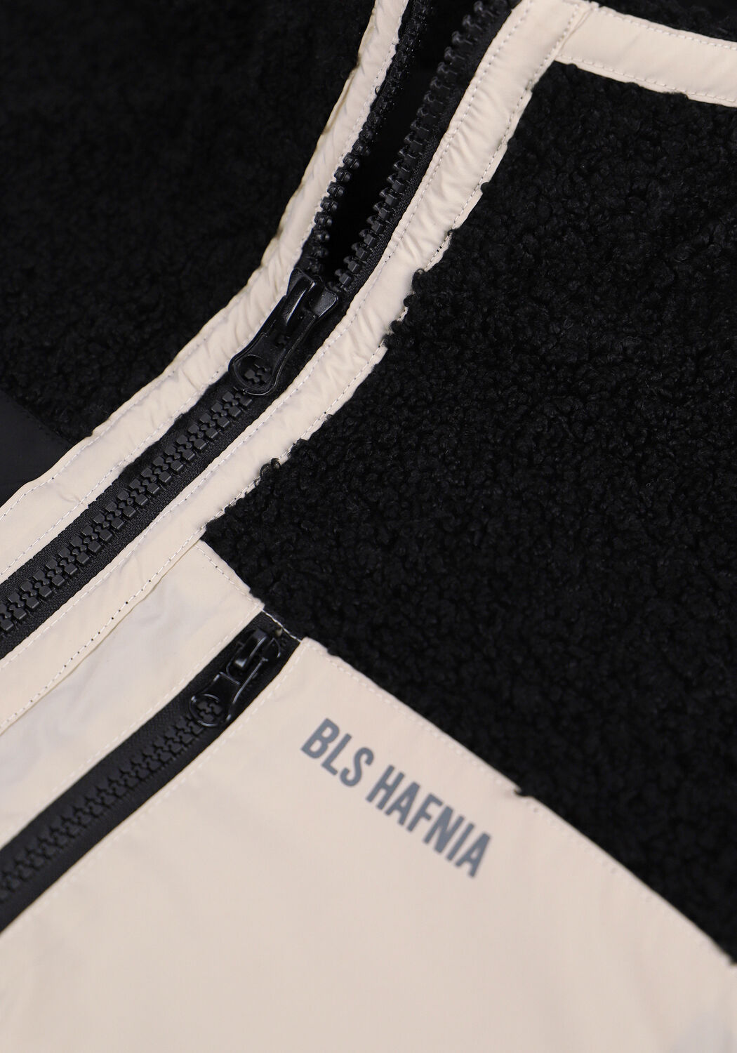 Schwarze BLS HAFNIA Jack DAVE 2 FLEECE JACKET - large