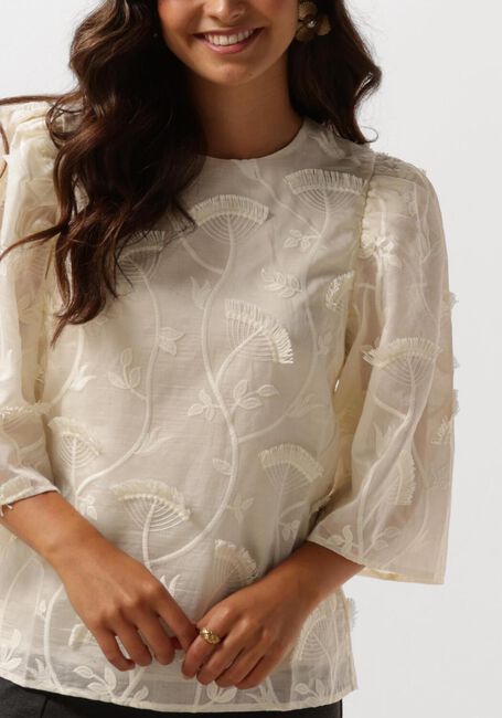 Ecru MINUS Blusen PIPER ROUND NECK BLOUSE - large