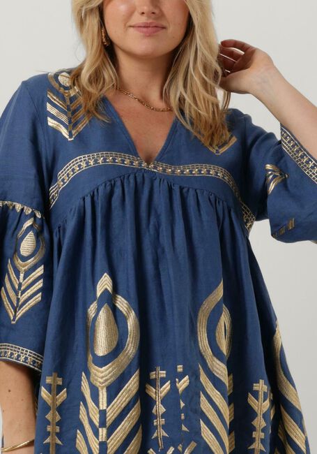 Blaue GREEK ARCHAIC KORI Minikleid 230559 - large