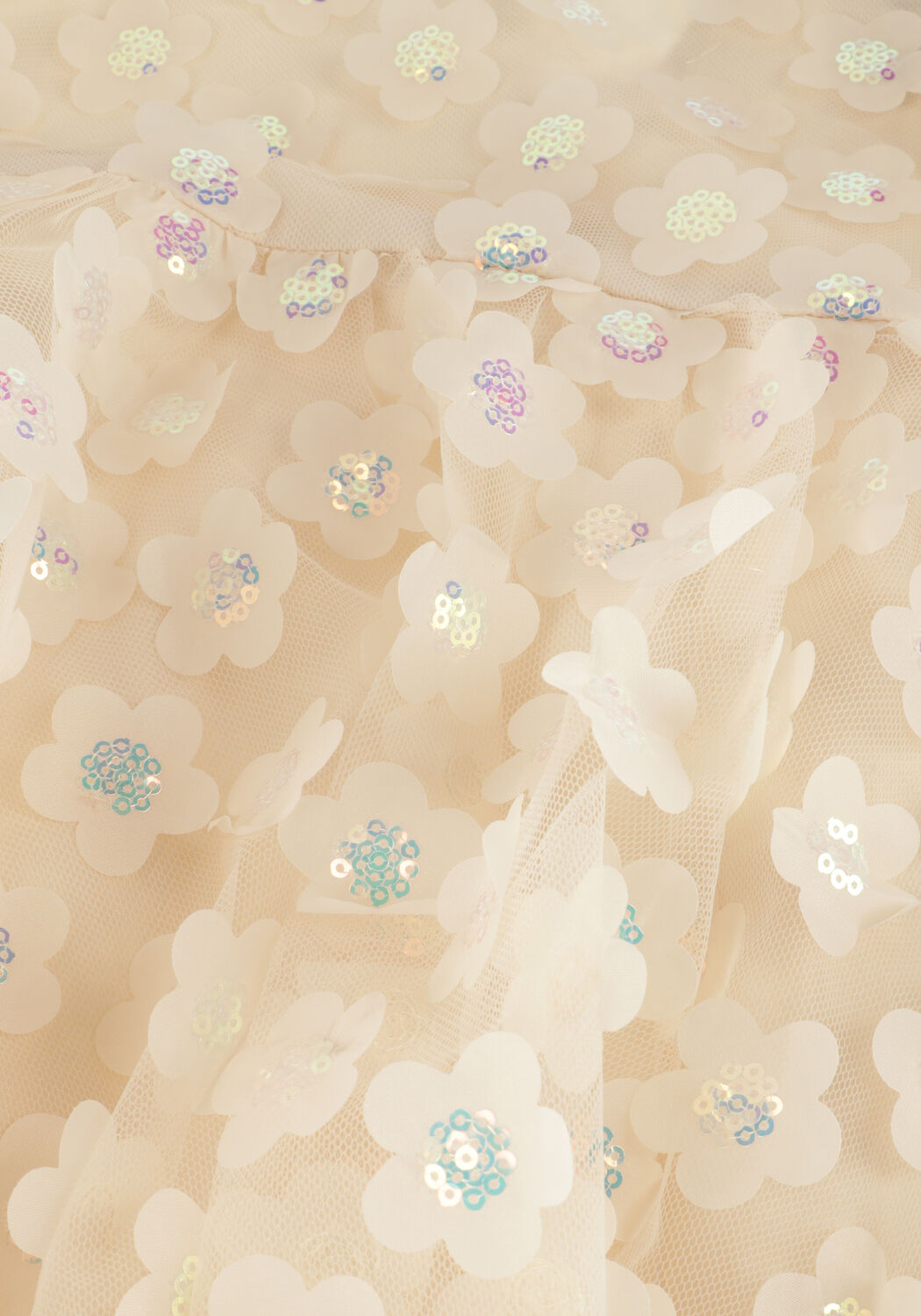 Beige KONGES SLOJD Minikleid FLEUR DRESS - large