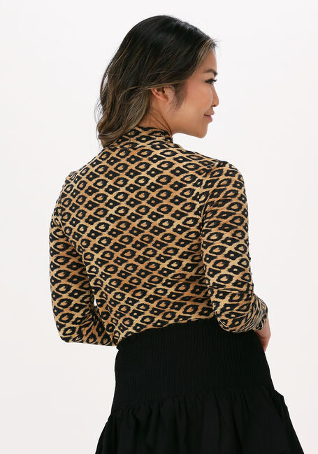 Braune SCOTCH & SODA Top PRINTED LONG SLEEVED MOCK NECK - large