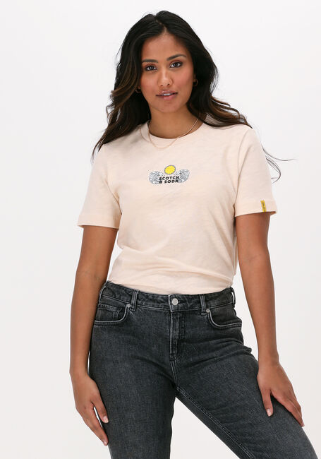 Pfirsich SCOTCH & SODA T-shirt REGULAR-FIT ORGANIC COTTON T-SHIRT WITH GRAPHICS - large