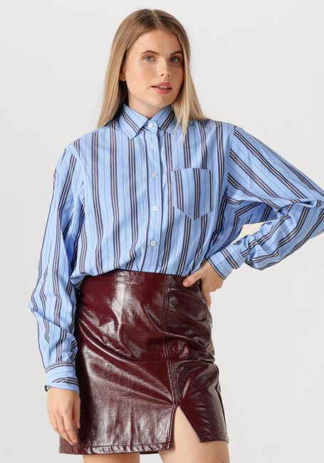 Blaue HAUTE L'AMITIÉ Blusen BUTTON DOWN STRIPE SHIRT - large