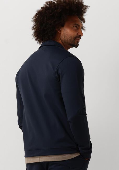 Dunkelblau PURE PATH Overshirt PUNTA COACK SHIRT WITH PRESS BUTTONS AND FRONT PRINT - large
