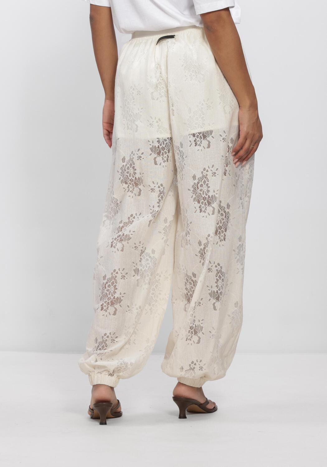 Nicht-gerade weiss HAUTE L'AMITI&Eacute; Hosen BELLA LACE HAREM TALL PANT - large