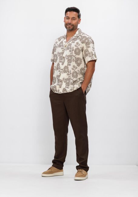 Ecru LES DEUX Casual-Oberhemd LESLEY FLOWER JACQUARD SS SHIRT - large