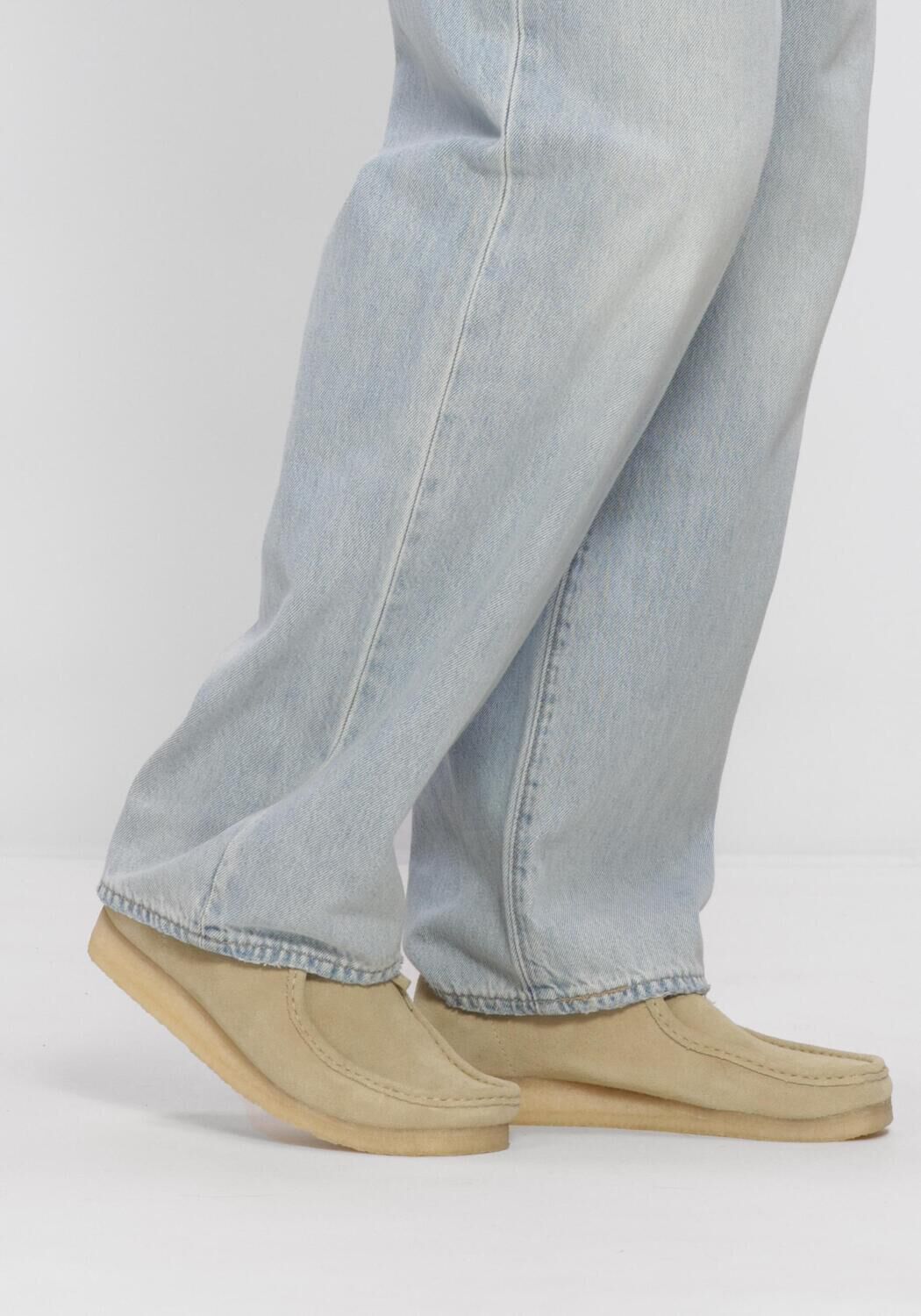 Beige CLARKS ORIGINALS Loafer WALLABEE M - large