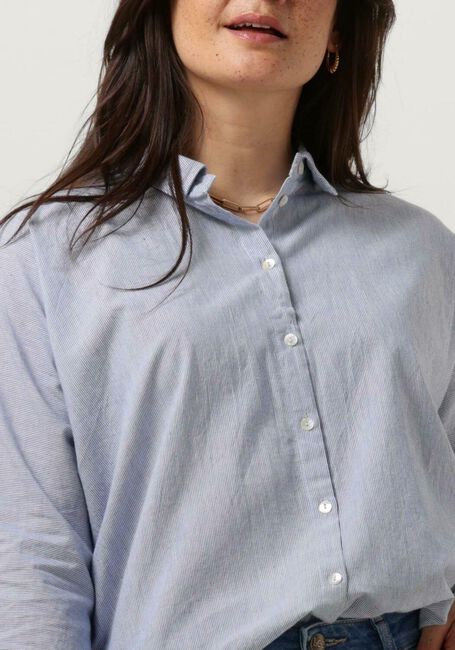 Hellblau BY-BAR Blusen NOREL PIN STRIPE BLOUSE - large