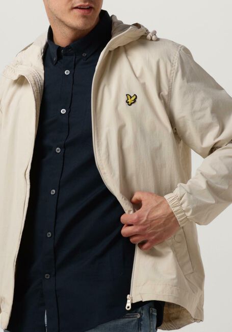 Beige LYLE & SCOTT Jack ZIP THROUGH HOODED JACKET - large