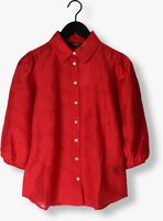 Rote JANSEN AMSTERDAM Bluse FF774 BLOUSE 3/4 PUFF SLEEVE