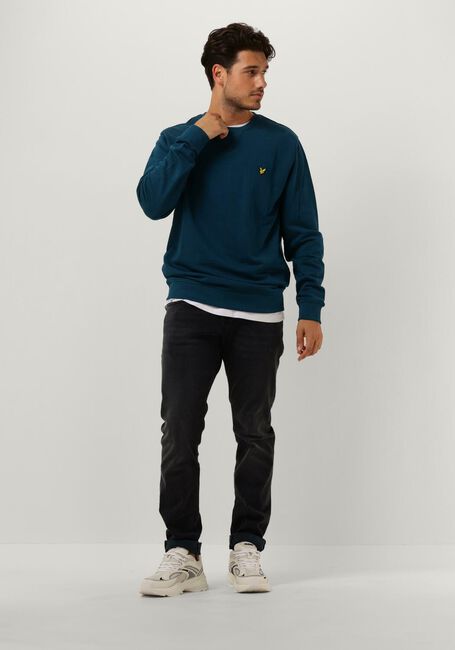 Blaue LYLE & SCOTT Sweatshirt CREW NECK SWEATSHIRT - large