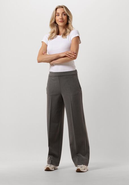 Graue SELECTED FEMME Hose SLFEMMA-TARA MW WIDE PANT - large