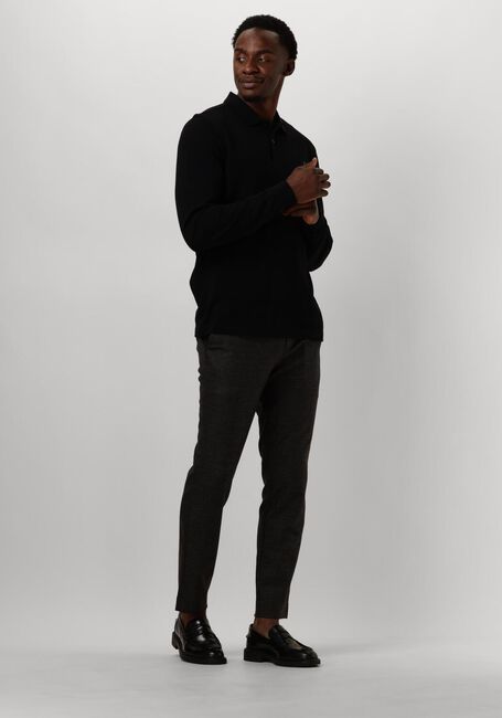 Schwarze FRED PERRY Polo-Shirt LONG SLEEVE PLAIN FRED PERRY SHIRT - large