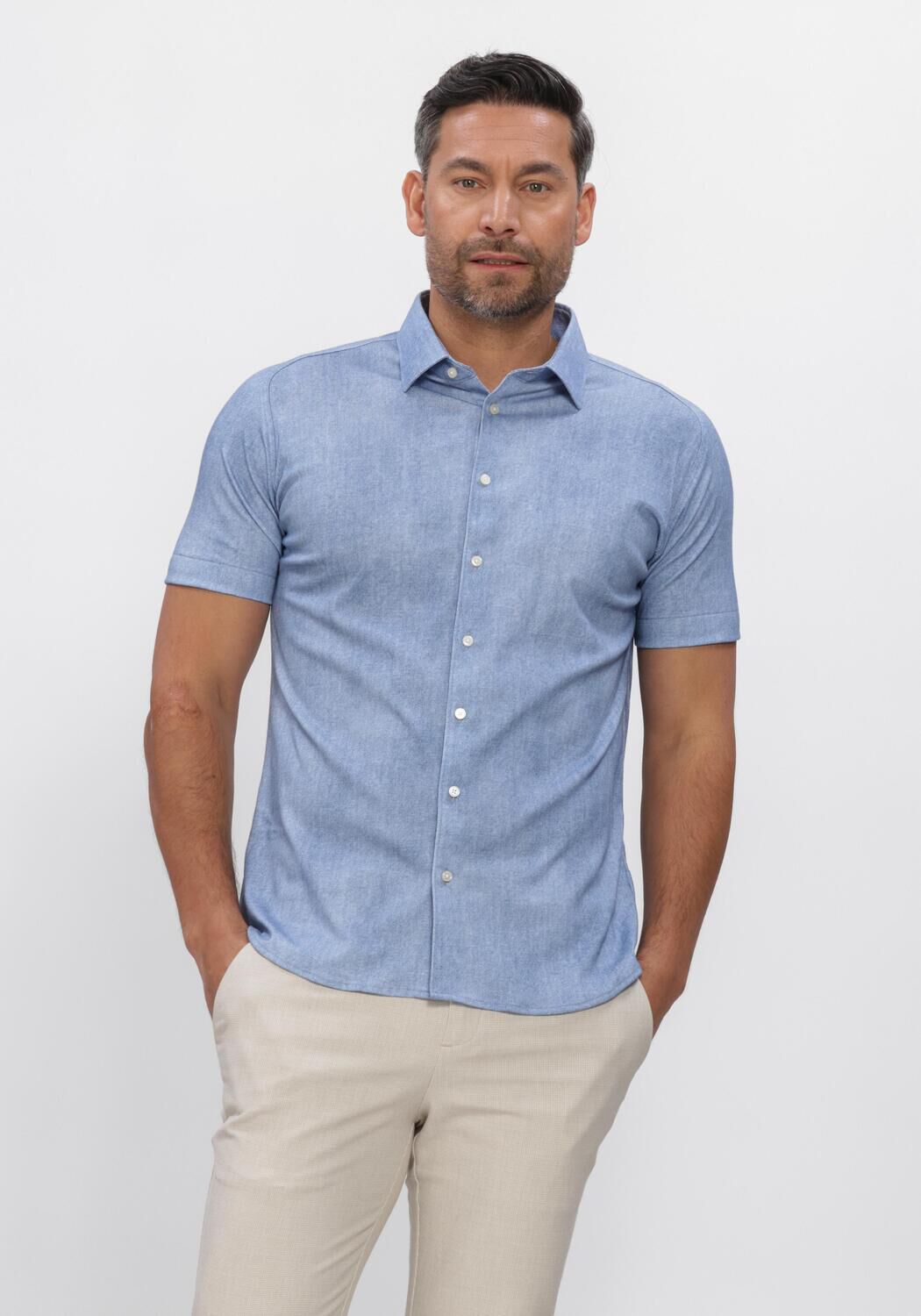 Blaue DESOTO Casual-Oberhemd CASUAL KENT 1/2 - large