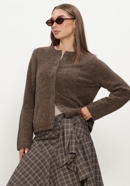 Braune SELECTED WOMEN Strickjacke SLFLULU NEW LS KNIT CARDIGAN - large