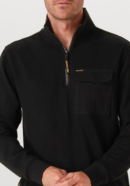 Schwarze PME LEGEND Pullover FLAT KNIT LOOK JERSEY - large