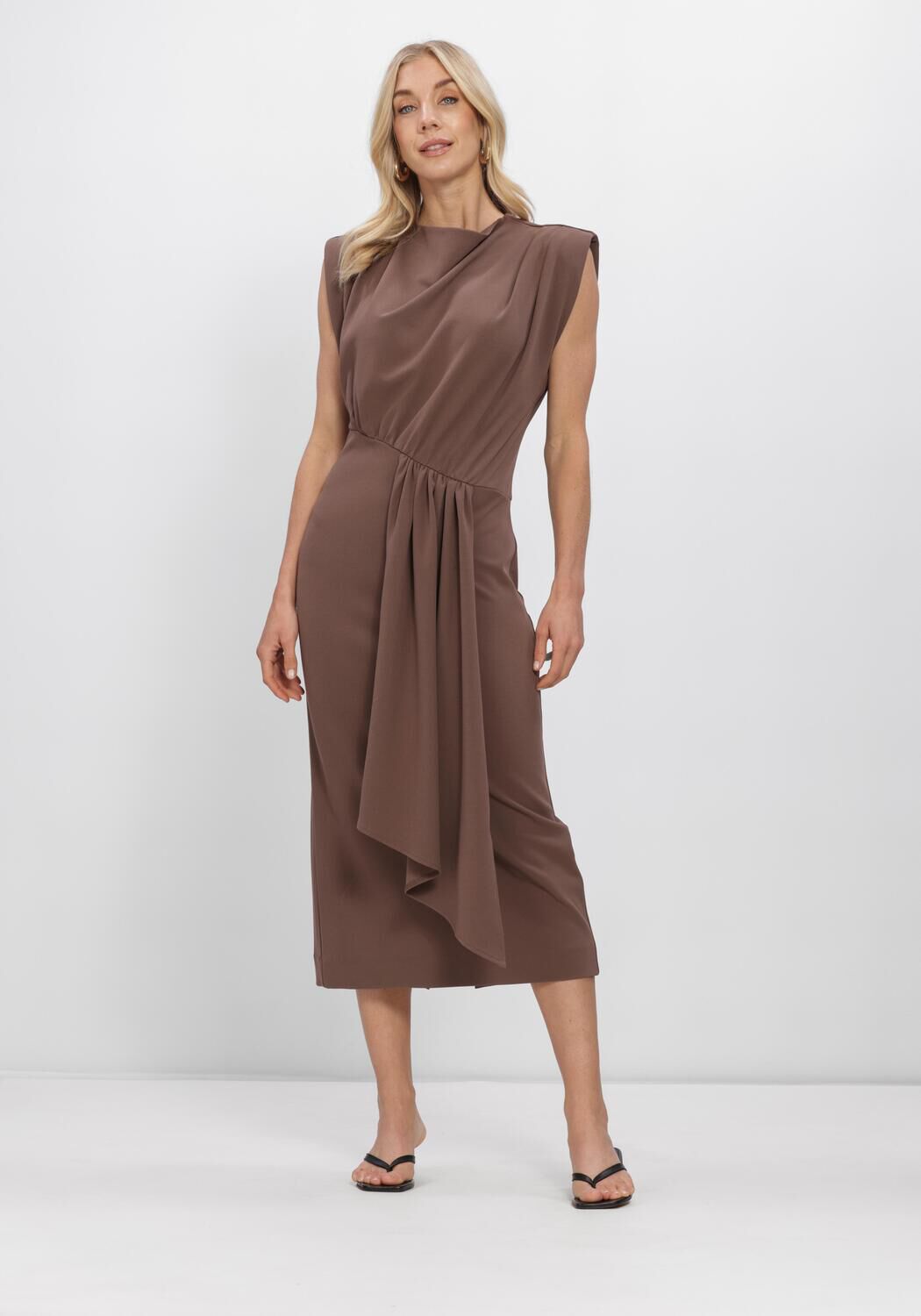 Braune CO'COUTURE Kleider FALCONCC PLEAT DRESS - large