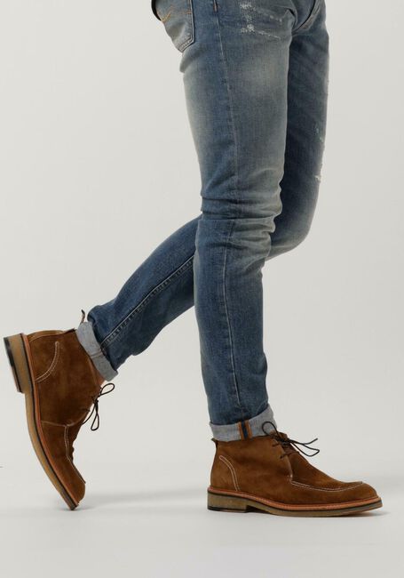 Braune FLORIS VAN BOMMEL Schn&uuml;rschuhe SFM-50123 - large