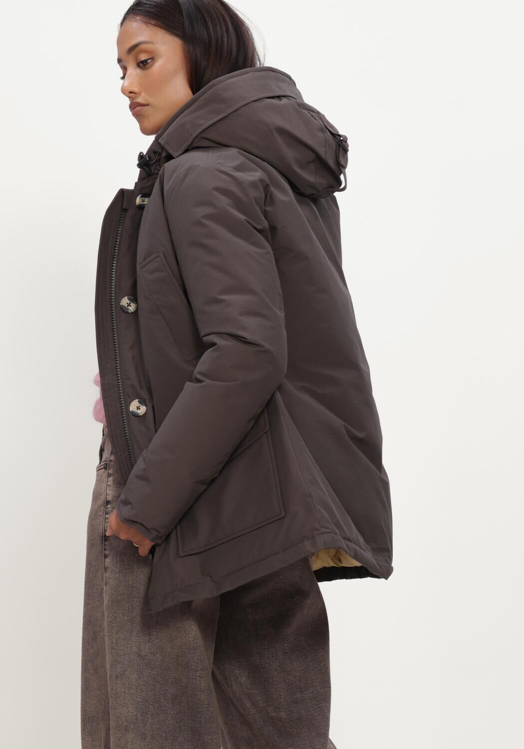 Taupe AIRFORCE Wattierte Jack 4 POCKET PARKA - large