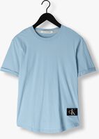 Hellblau CALVIN KLEIN T-shirt BADGE TURN UP SLEEVE