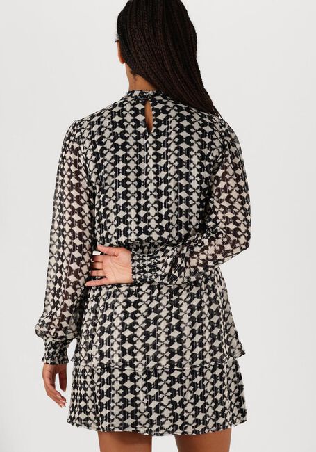 Schwarze AAIKO Minikleid GABRY IKAT DOT VIS 515 - large