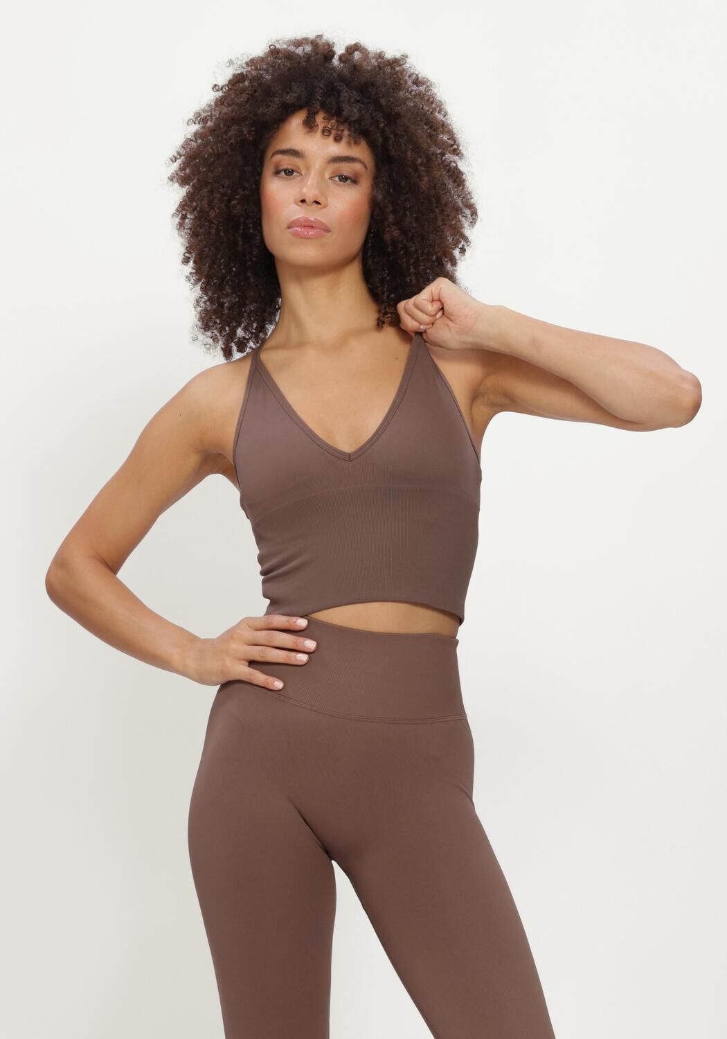 Braune AIM'N Tops & T-shirts SHAPE SEAMLESS CROSS BACK BRALETTE - large