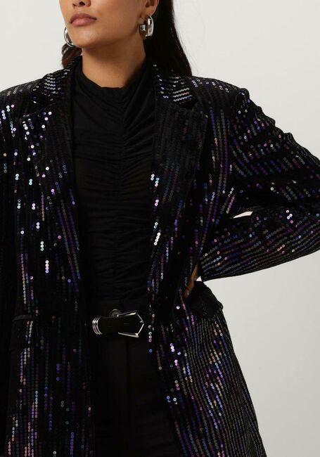 Schwarze Y.A.S. Blazer YASELIVA SEQUIN LS LONG BLAZER - large