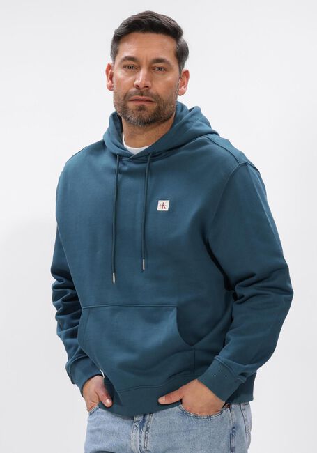 Blaue CALVIN KLEIN Sweatshirt LS 350TERRY EY WHSL BADGE HOODIE - large