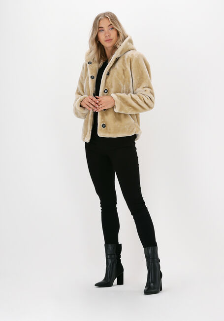 Beige GIACOMO THE JACKET Fake-Fur-Jack 13 LT FUR - large