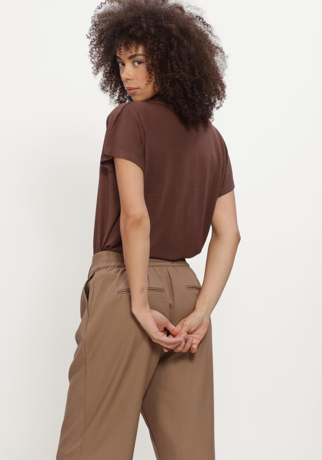 Braune BRUUNS BAZAAR Tops & T-shirts KATKABBGINAE BLOUSE - large