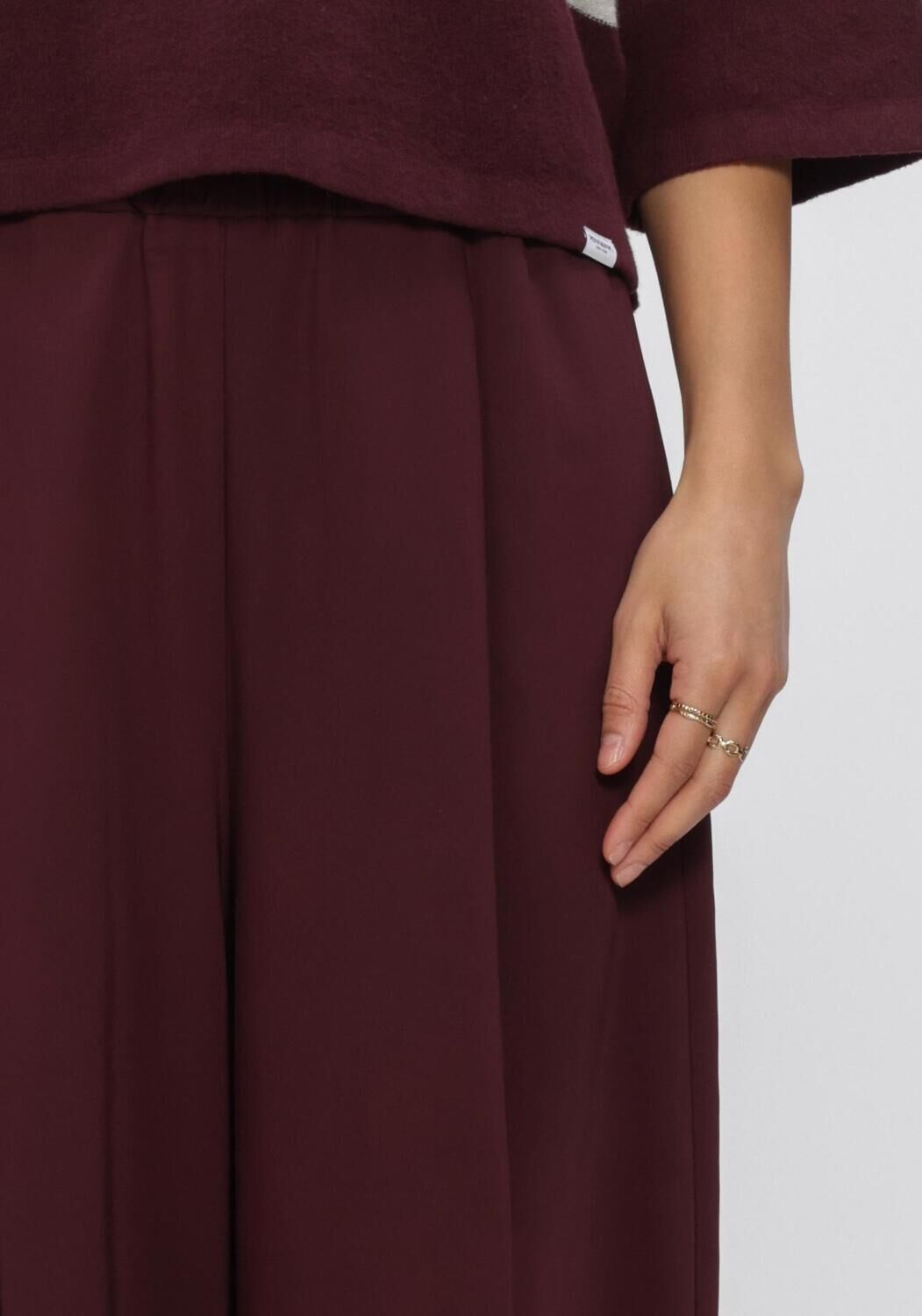 Bordeaux PENN & INK Weite Hose W26N1760 - large