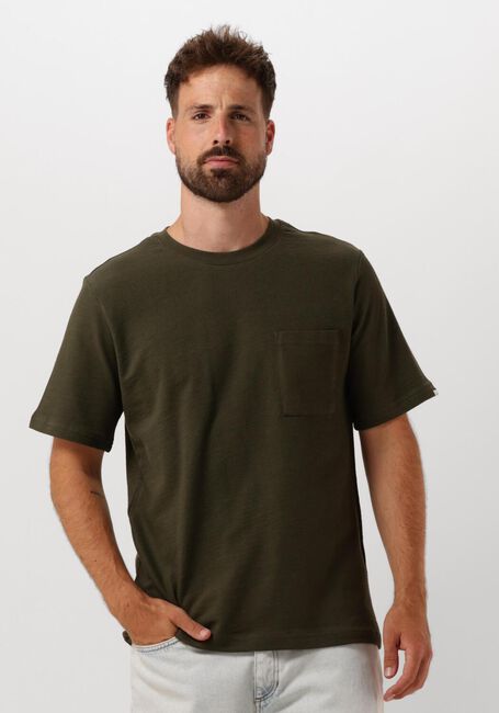 Dunkelgrün ANERKJENDT T-shirt AKKIKKI S/S STRUCTURE TEE - large