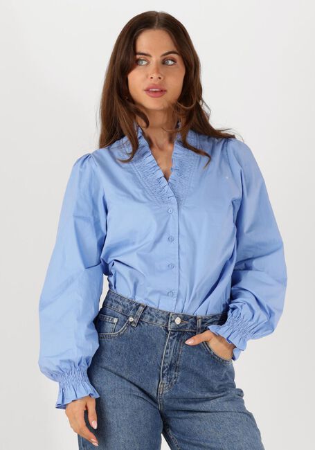 Blaue NEO NOIR Blusen BRIELLE SOLID SHIRT - large