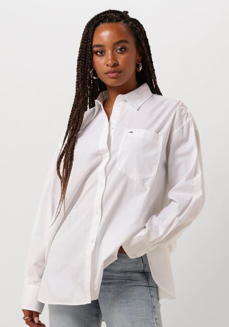 Weiße TOMMY JEANS Blusen TJW RLX ESSENTIAL SH - large