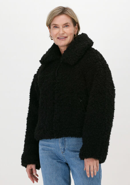Schwarze UGG Teddy-Jacke W MAEVE SHERPA JACKET - large