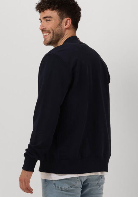 Dunkelblau TOMMY HILFIGER Strickjacke 1985 BASEBALL COLLAR ZIP THROUGH - large