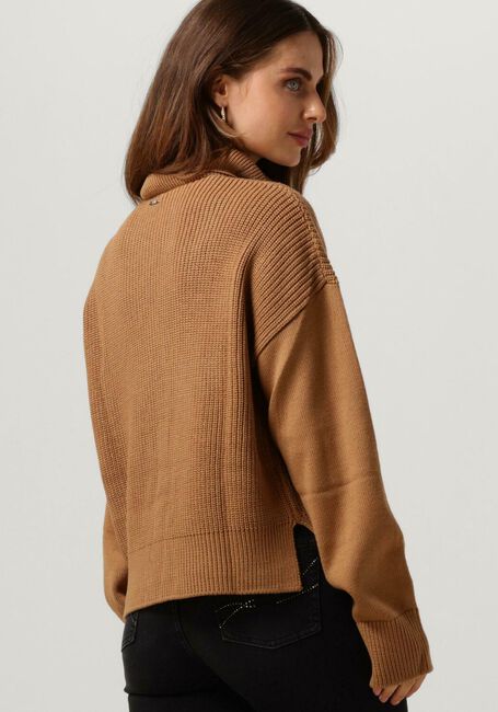 Camelfarbene LIU JO Pullover MAGLIA CHIUSA M/L D/VITA PERLE - large