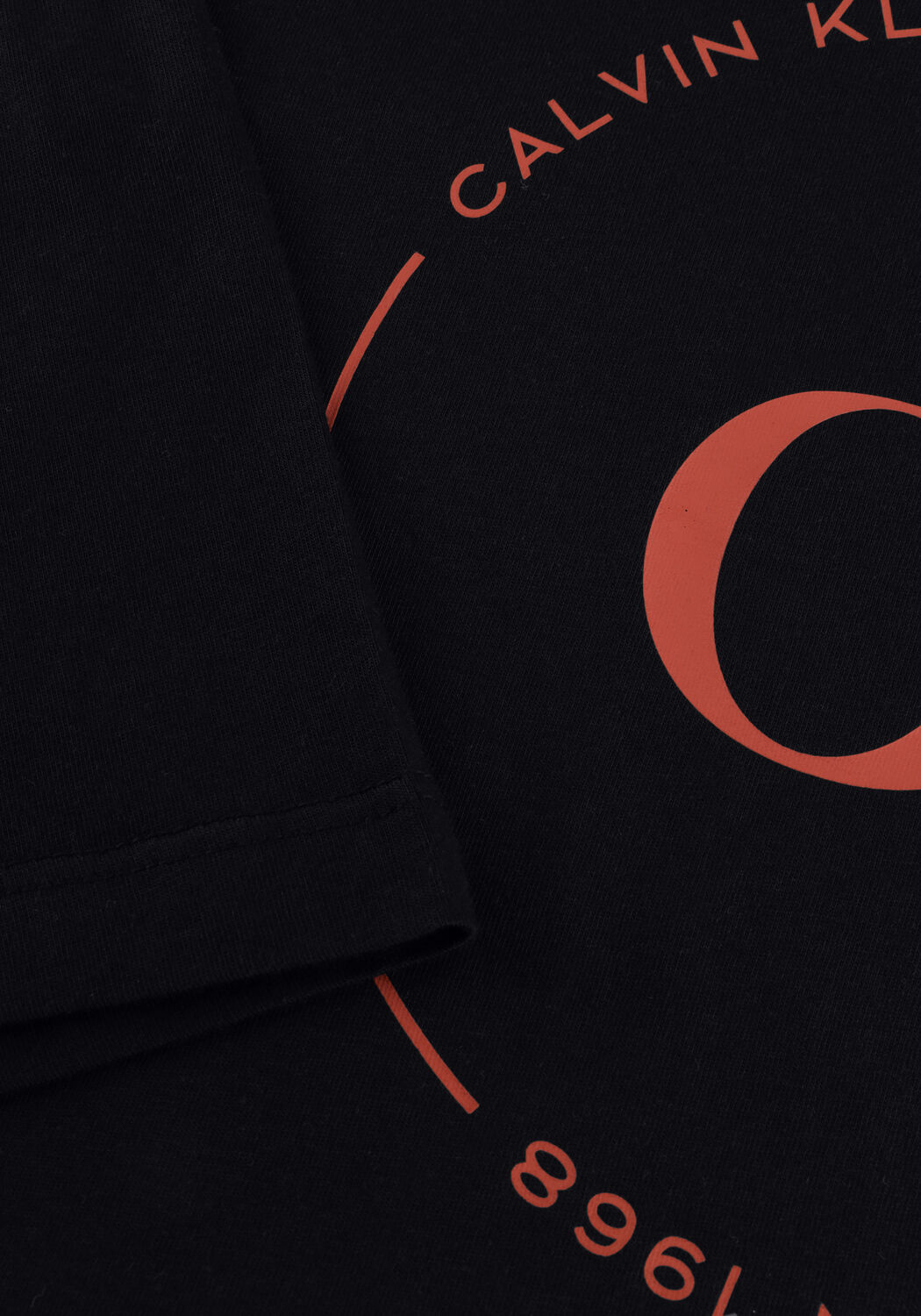 Schwarze CALVIN KLEIN T-shirt 30S EU WHOLESALE JEANS GRAPHICS - large