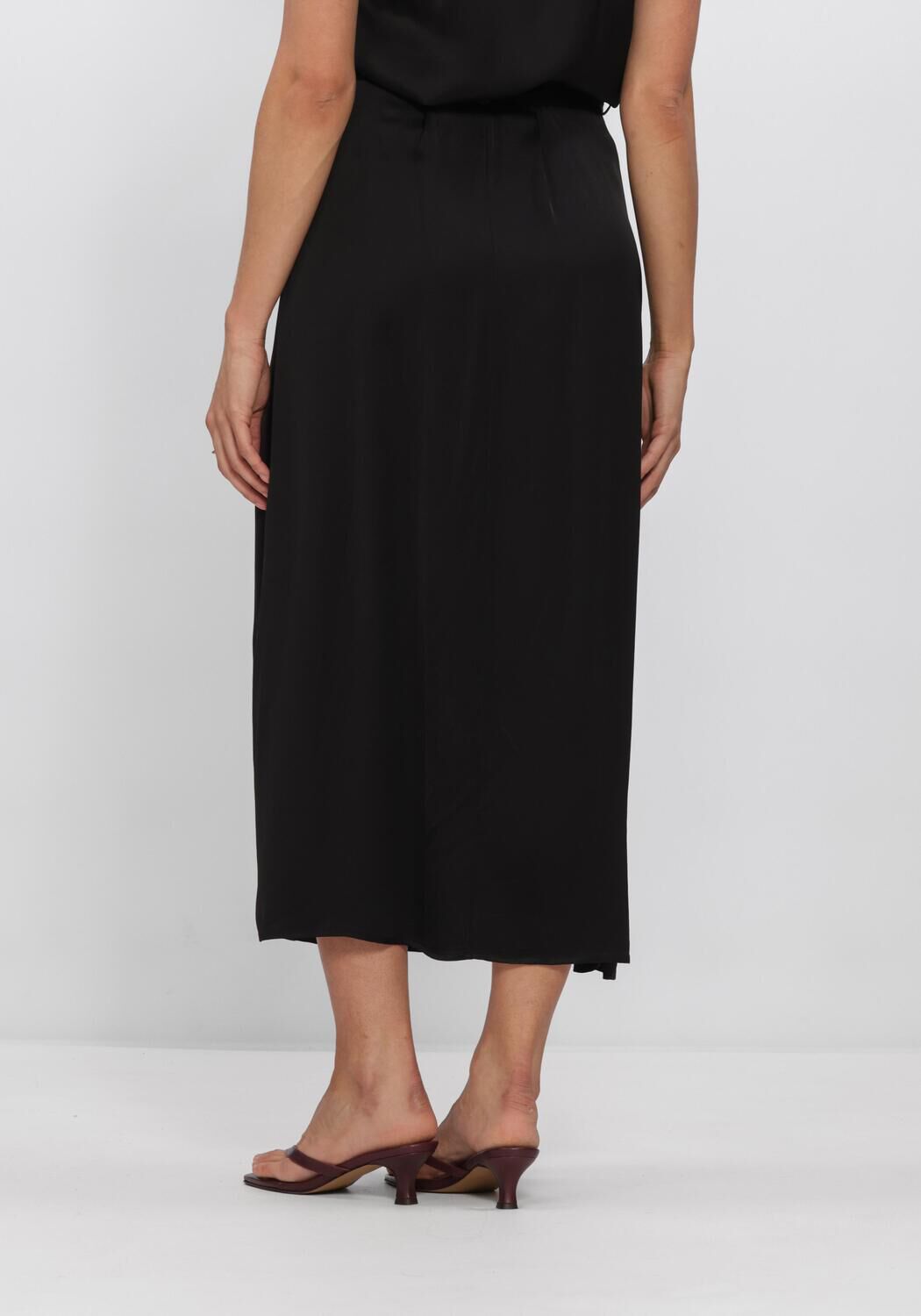 Schwarze BRUUNS BAZAAR Midirock WECKIABBSURINA SKIRT - large