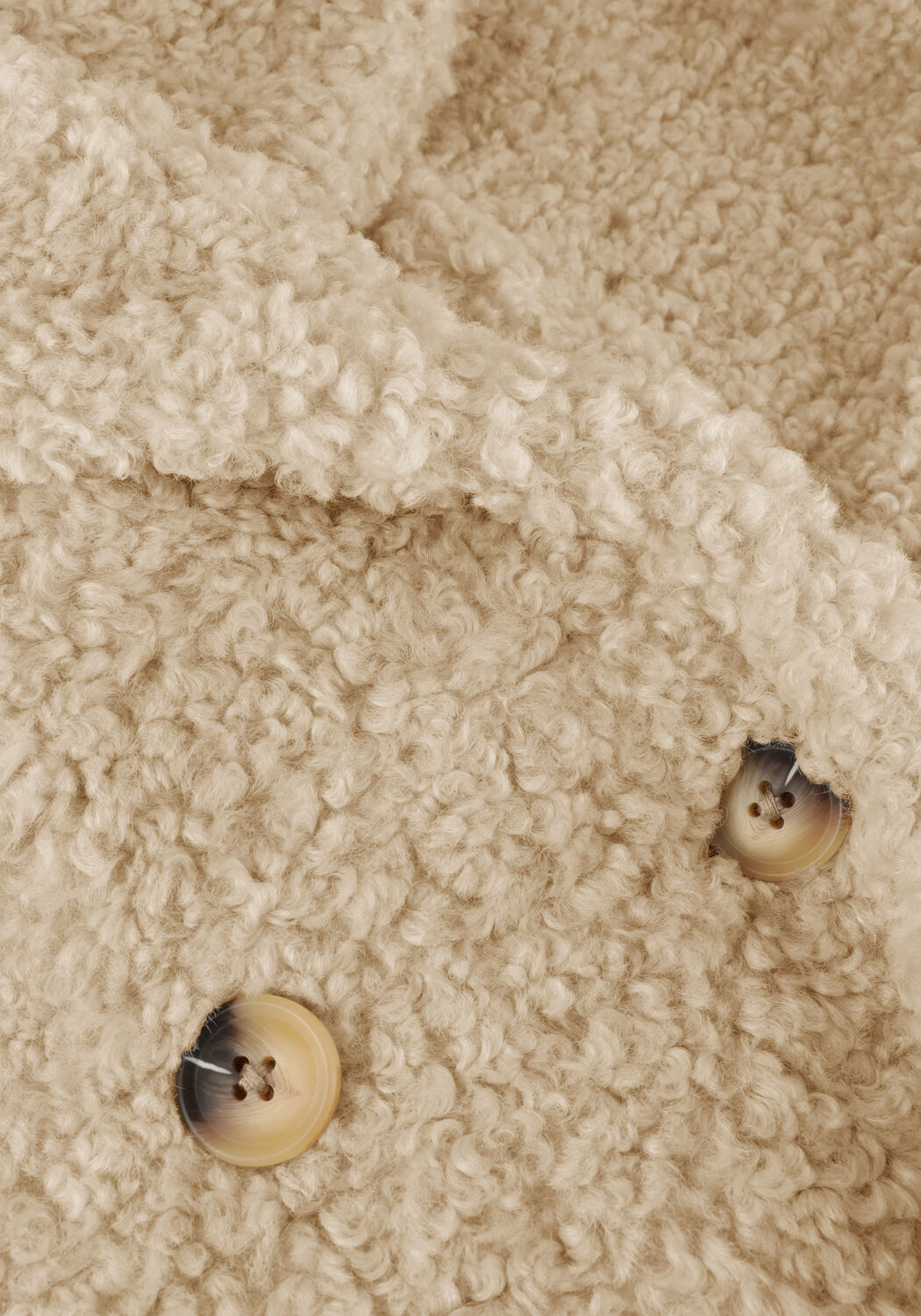 Beige NOTRE-V Gilet TEDDY GILET - large