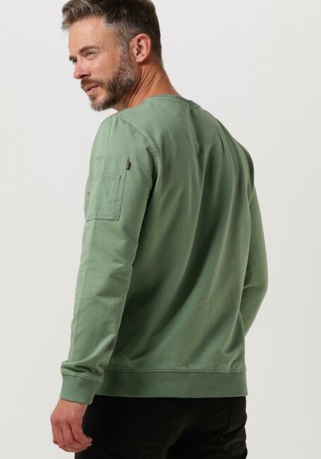 Grüne PME LEGEND Pullover R-NECK AIRSTRIPE SWEAT - large