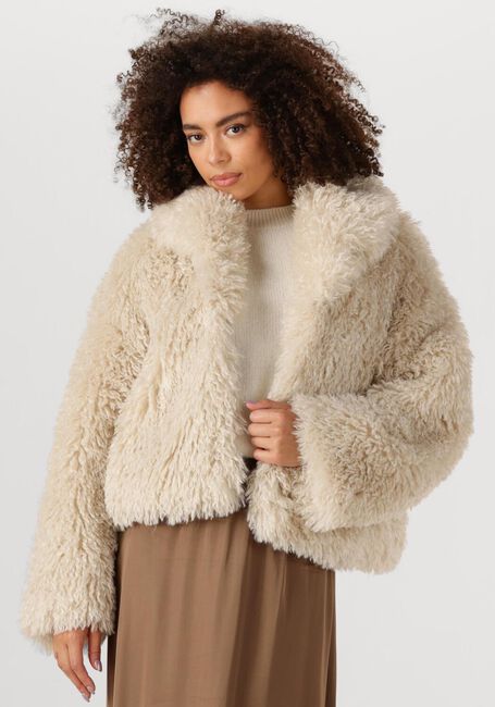 Beige SECOND FEMALE Teddy-Jacke OPHIE JACKET - large