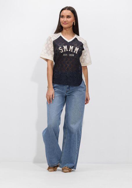 Blaue SUMMUM T-shirt TOP SPORTY LACE - large