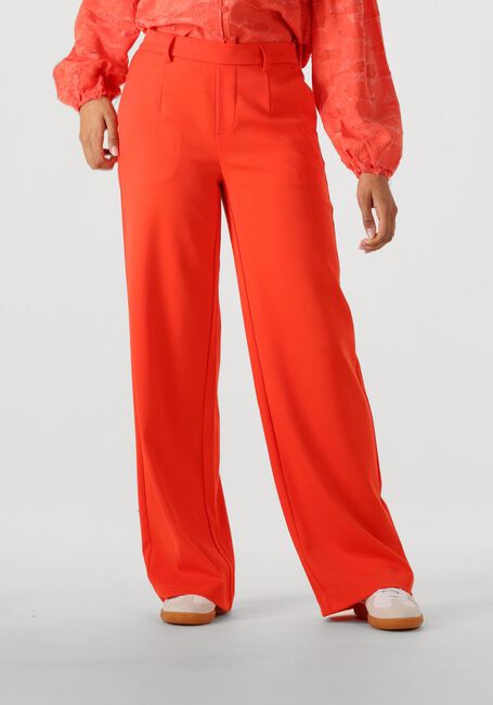 Rote OBJECT Hose OBJLISA WIDE PANT - large