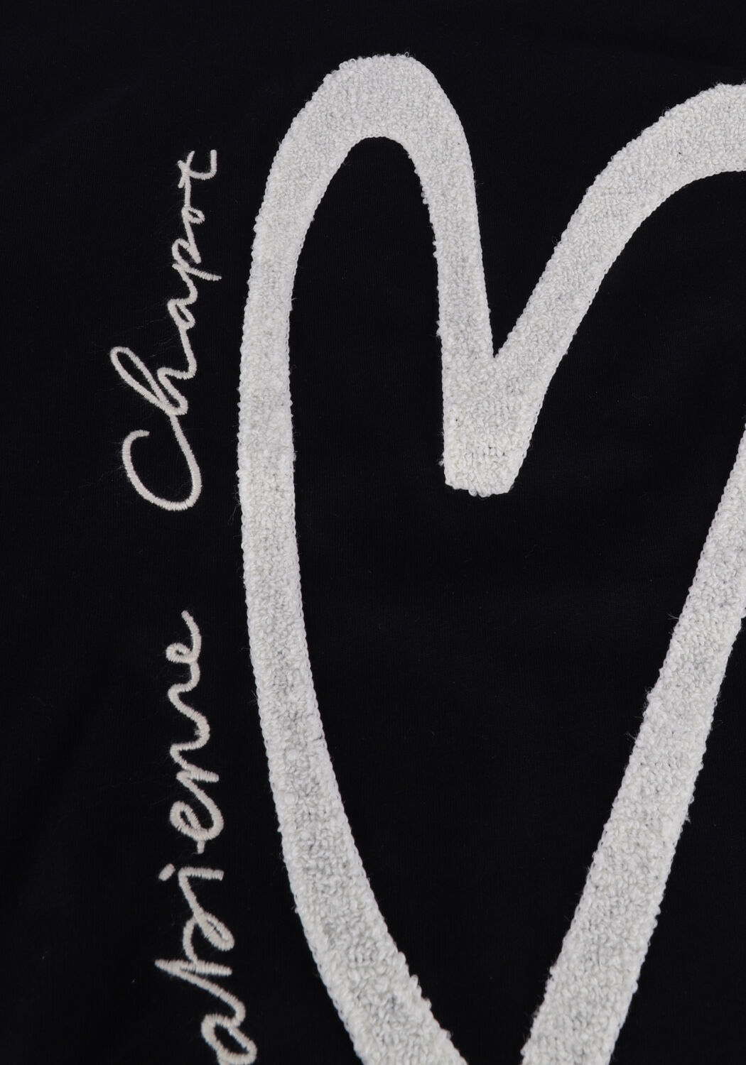 Schwarze FABIENNE CHAPOT T-shirt BERNARD HEART T-SHIRT - large