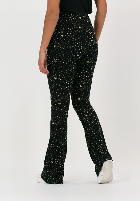Schwarze COLOURFUL REBEL Schlaghose COSMIC PEACHED FLARE PANTS - large