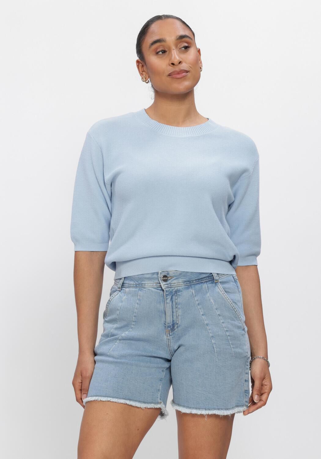 Blaue NUKUS Pullover NINA PULLOVER - large