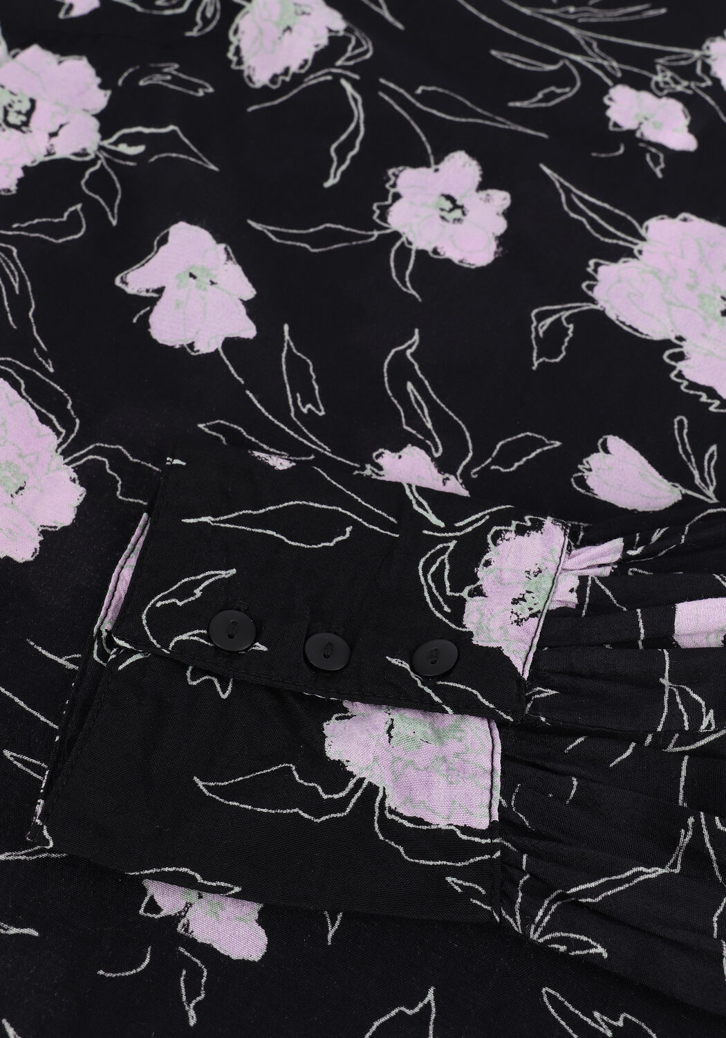 Schwarze MSCH COPENHAGEN Top LORINA MOROCCO LS TOP - large