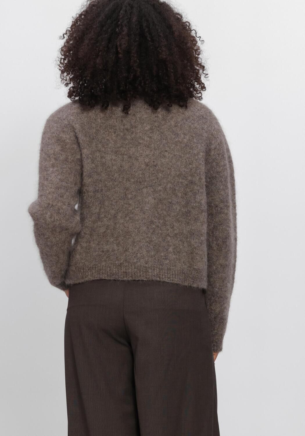 Taupe BY-BAR Pullover VASILE CARDIGAN - large