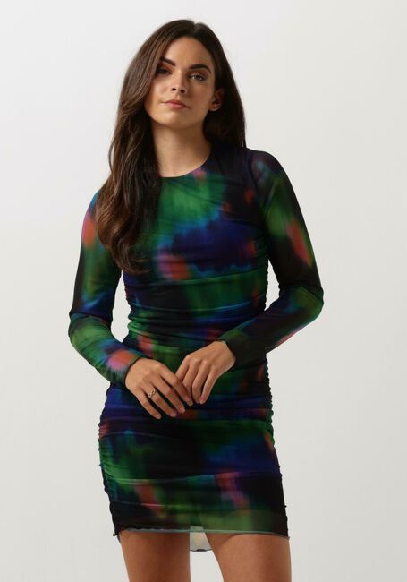 Mehrfarbige/Bunte ENVII Minikleid ENRAVEN LS MINI DRESS AOP 7042 - large